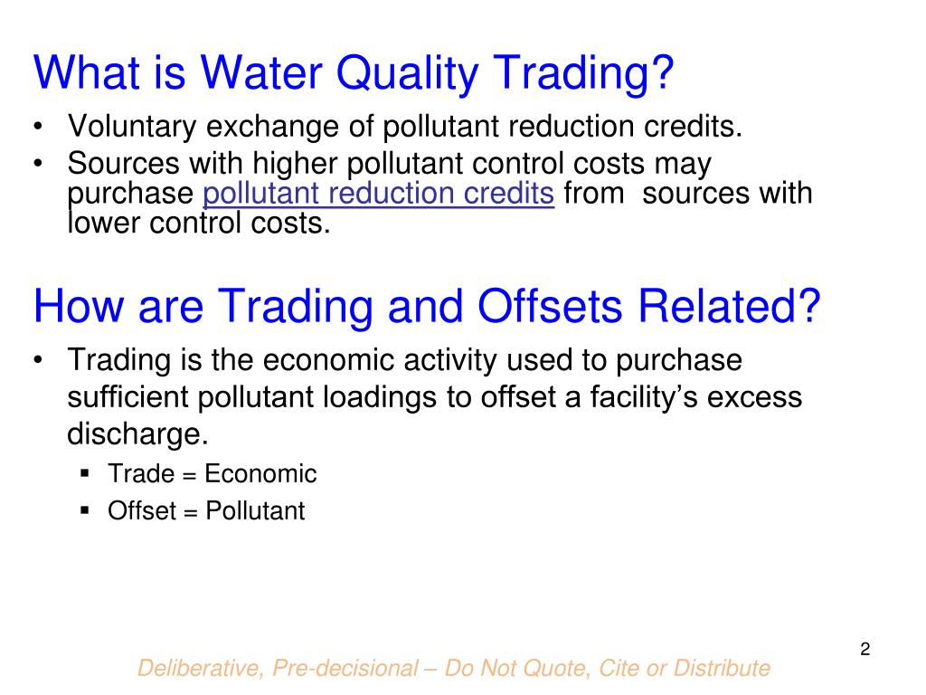 PPT Chesapeake Bay Water Quality Trading PowerPoint Presentation