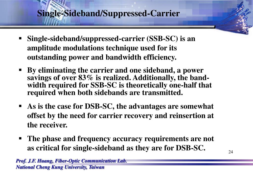 PPT Chapter VIII. Sideband Systems VESTIGIAL SIDEBAND PowerPoint
