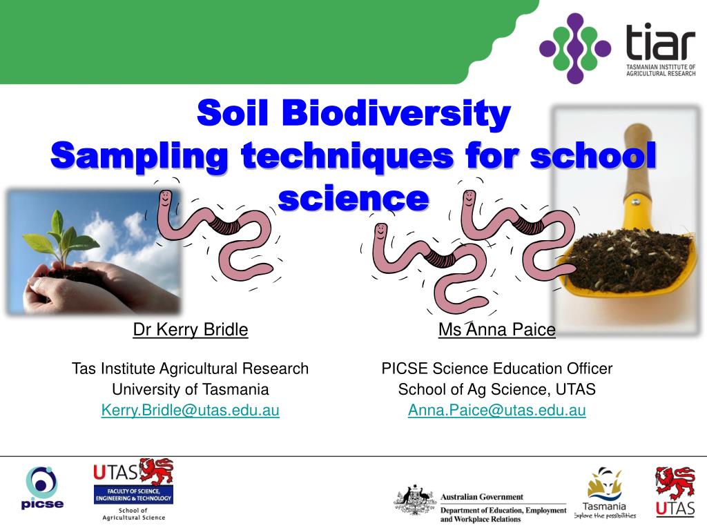 PPT Soil Biodiversity Sampling techniques for school science