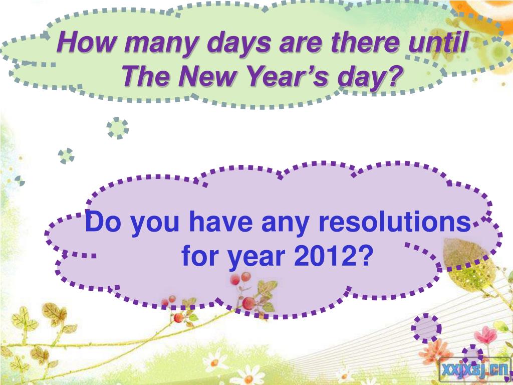 PPT How many days are there until The New Year’s day? PowerPoint