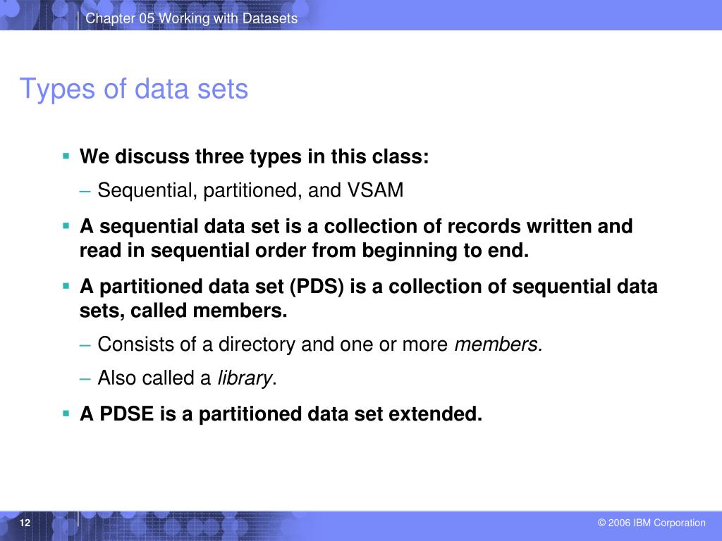 PPT Chapter 5 Working with data sets PowerPoint Presentation, free