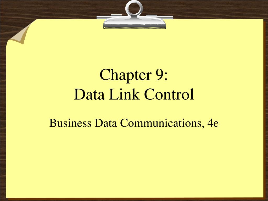 PPT Chapter 9 Data Link Control PowerPoint Presentation, free