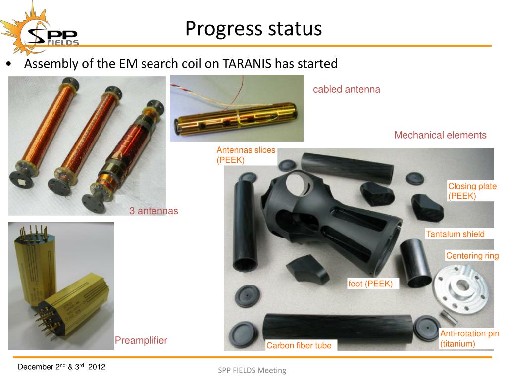PPT SPP Fields meeting Search Coil Instrument design and