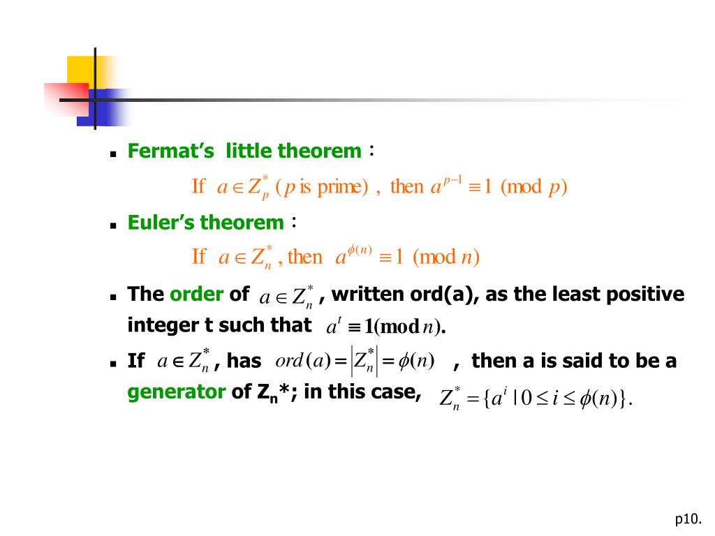 PPT The RSA Cryptosystem and Factoring Integers PowerPoint