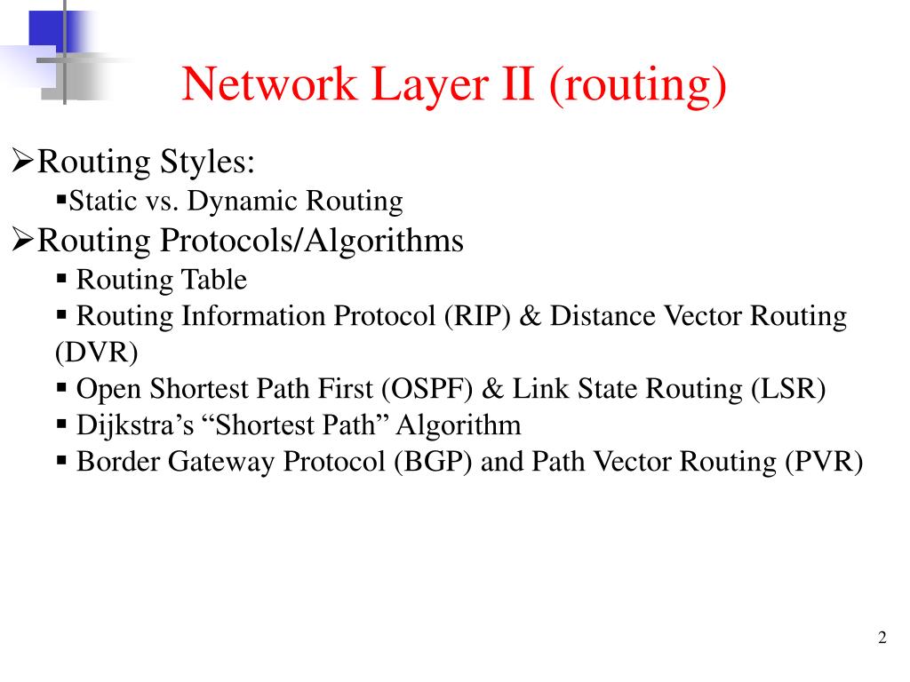 PPT Concept of Routing in Network Layer PowerPoint Presentation, free