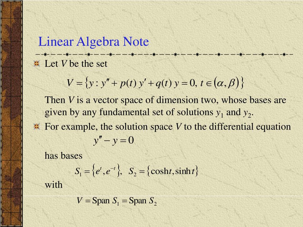 PPT Ch 3.3 Linear Independence and the Wronskian PowerPoint