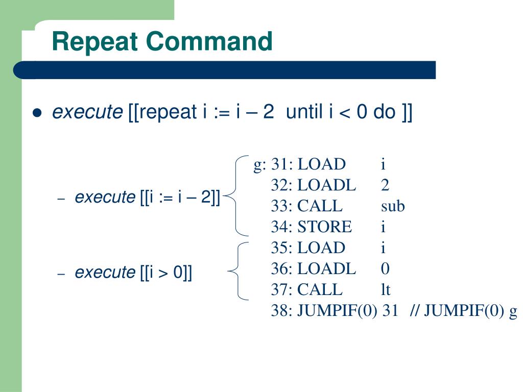 PPT Repeat Until Command PowerPoint Presentation, free download ID