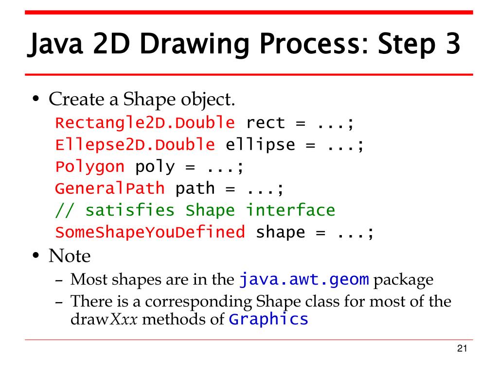 PPT Graphics and Java 2D PowerPoint Presentation, free download ID