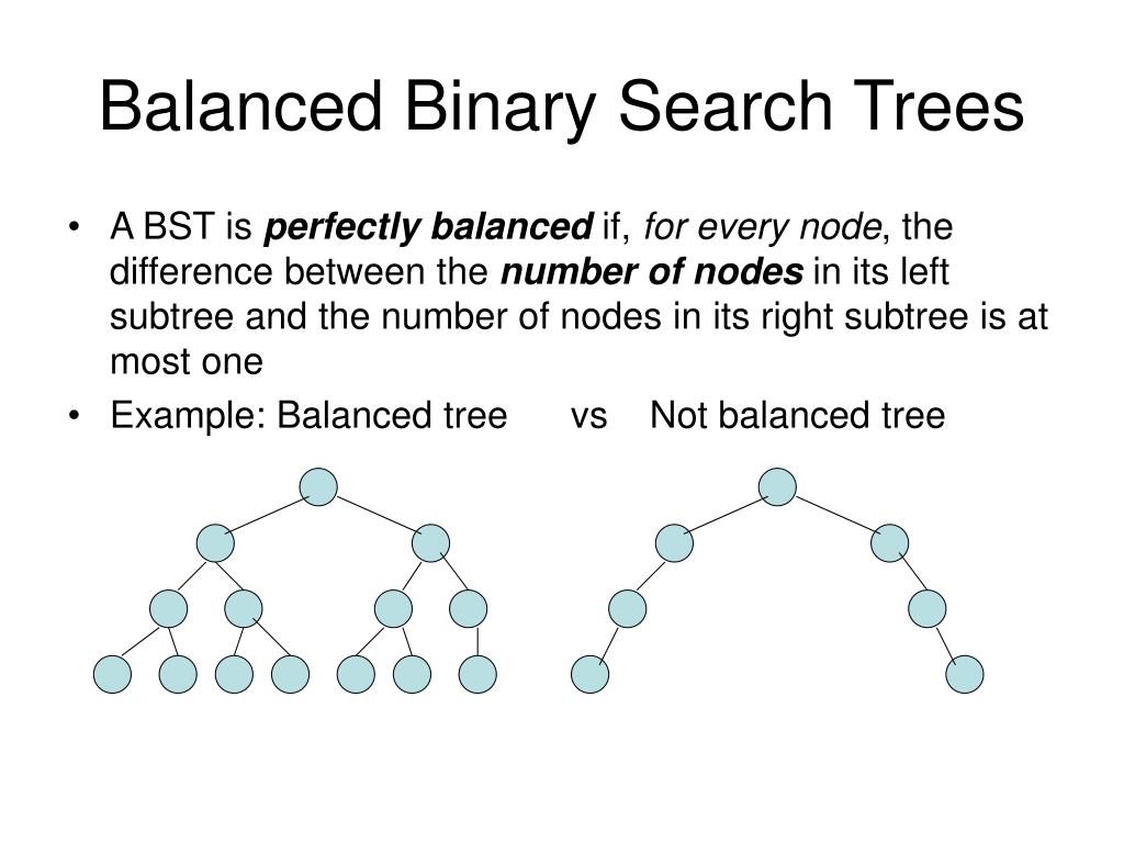 PPT Balancing Binary Search Trees PowerPoint Presentation, free