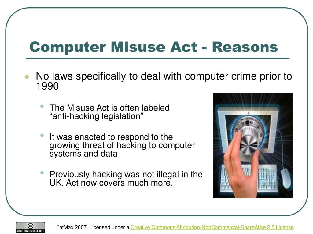 PPT The Computer Misuse Act 1990 PowerPoint Presentation, free