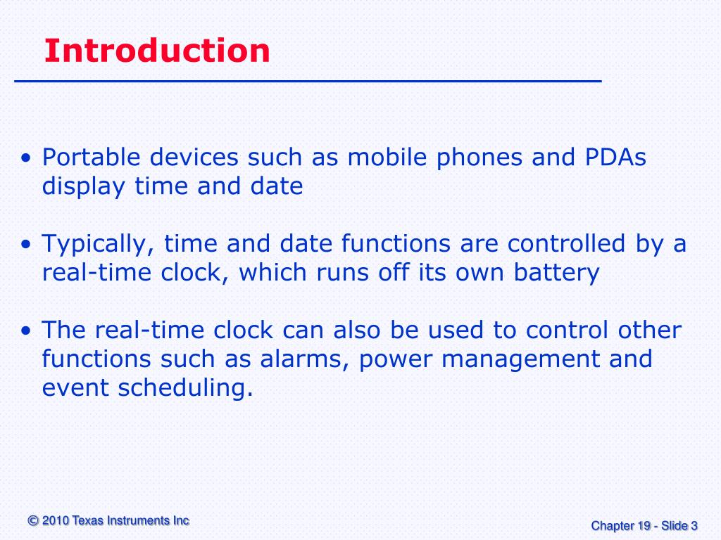 PPT “Realtime Clock” PowerPoint Presentation, free download ID5620492