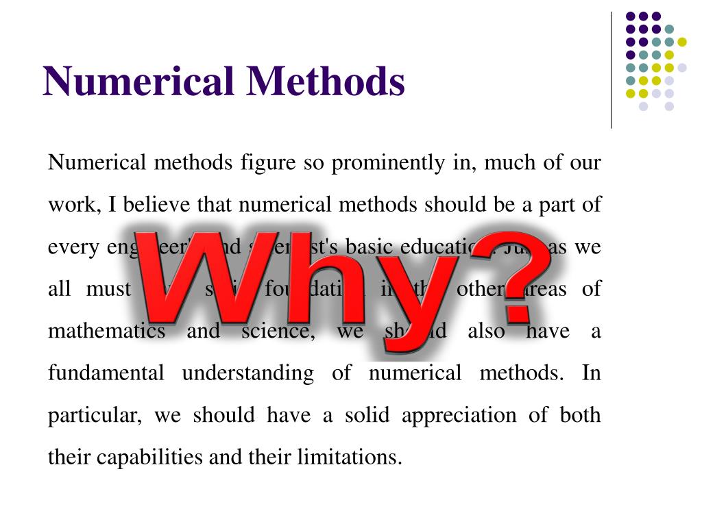 PPT Numerical Methods PowerPoint Presentation, free download ID5621241
