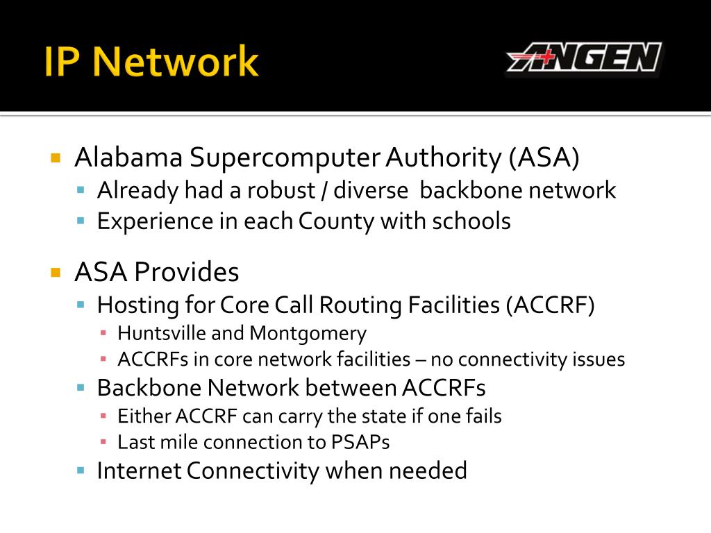 PPT Alabama Next Generation Emergency Network PowerPoint Presentation