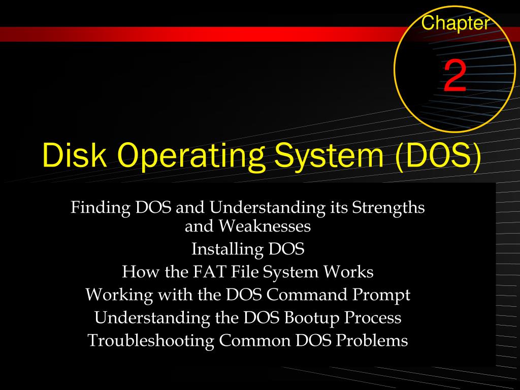 PPT Disk Operating System (DOS) PowerPoint Presentation, free