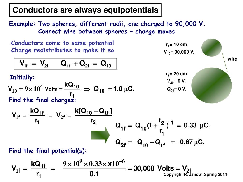 PPT Electric Potential Energy versus Electric Potential Calculating