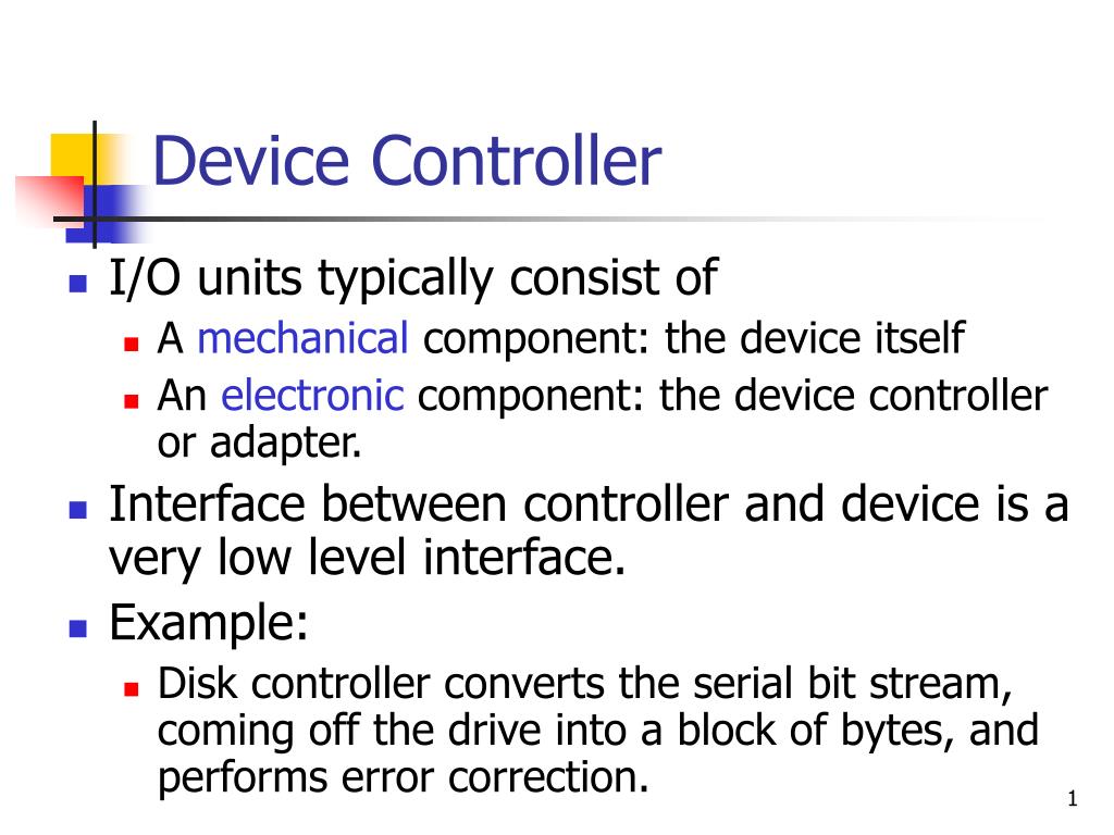 PPT Device Controller PowerPoint Presentation, free download ID5623538