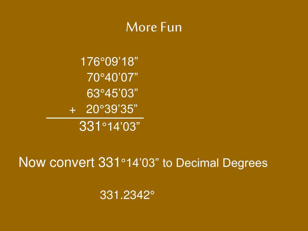 PPT Degrees Minutes & Seconds PowerPoint Presentation, free download
