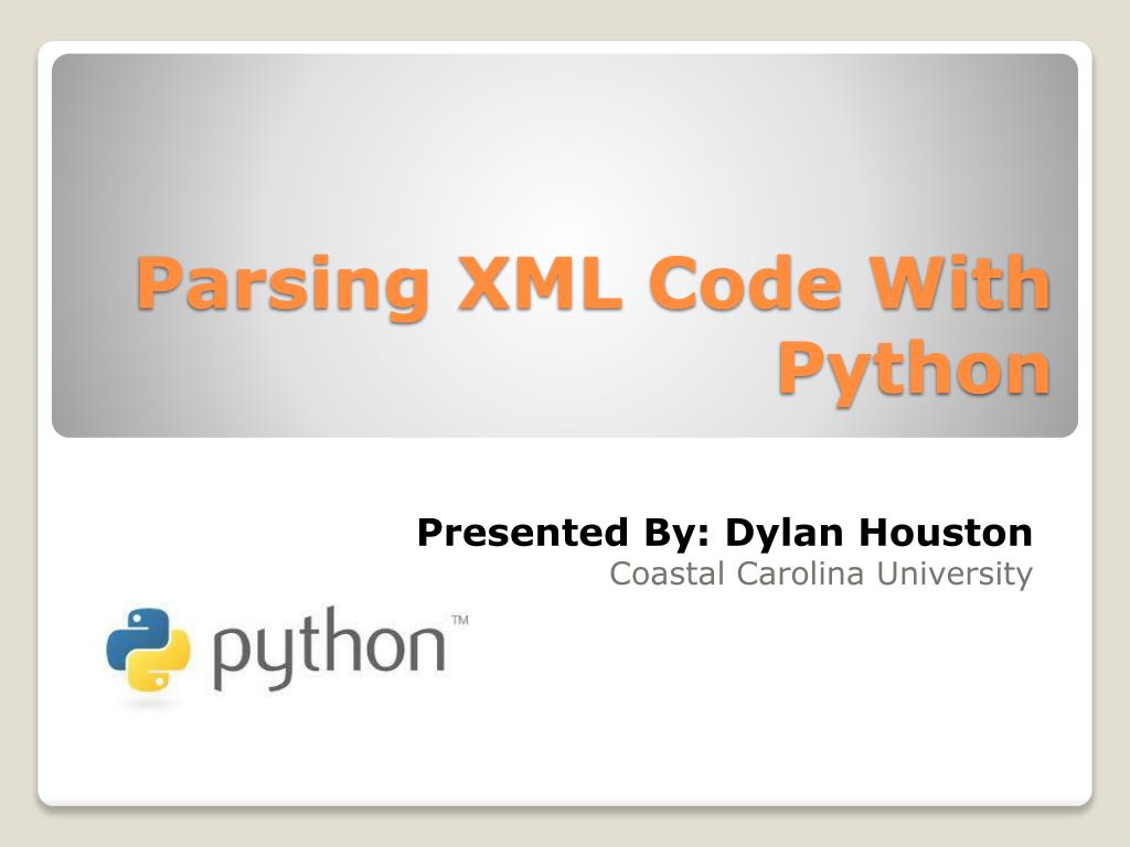 PPT Parsing XML Code With Python PowerPoint Presentation, free download ID5625351