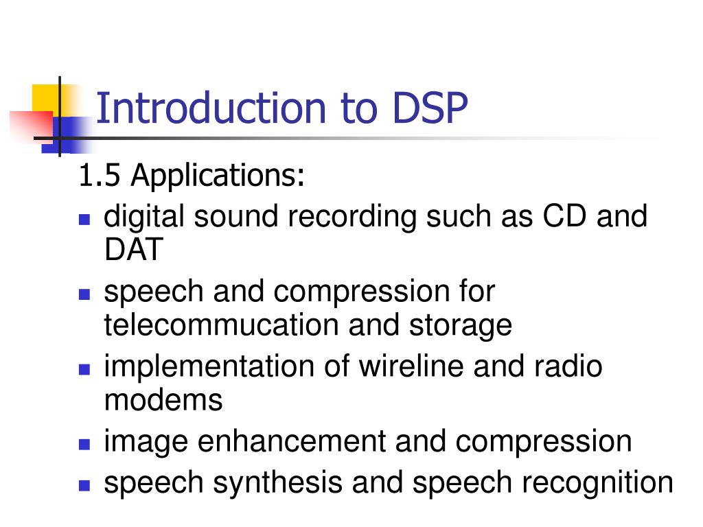 PPT Digital signal Processing ECI3832 PowerPoint Presentation, free