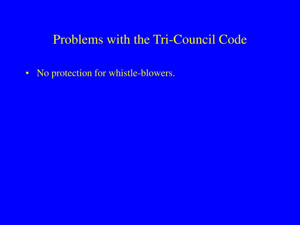 PPT The TriCouncil Ethics Code PowerPoint Presentation, free download ID5627626