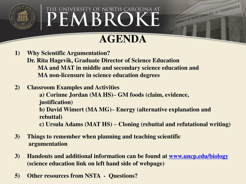 PPT Bringing Scientific Argumentation Into the Science Classroom