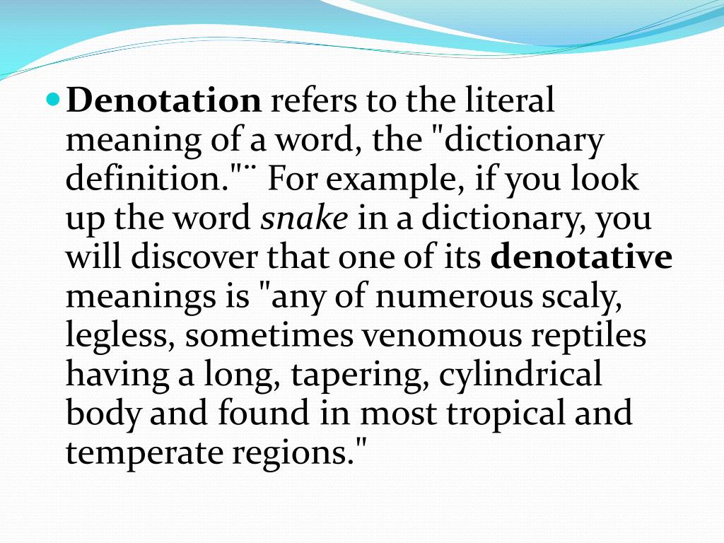 PPT Connotation and Denotation PowerPoint Presentation, free download ID5631223