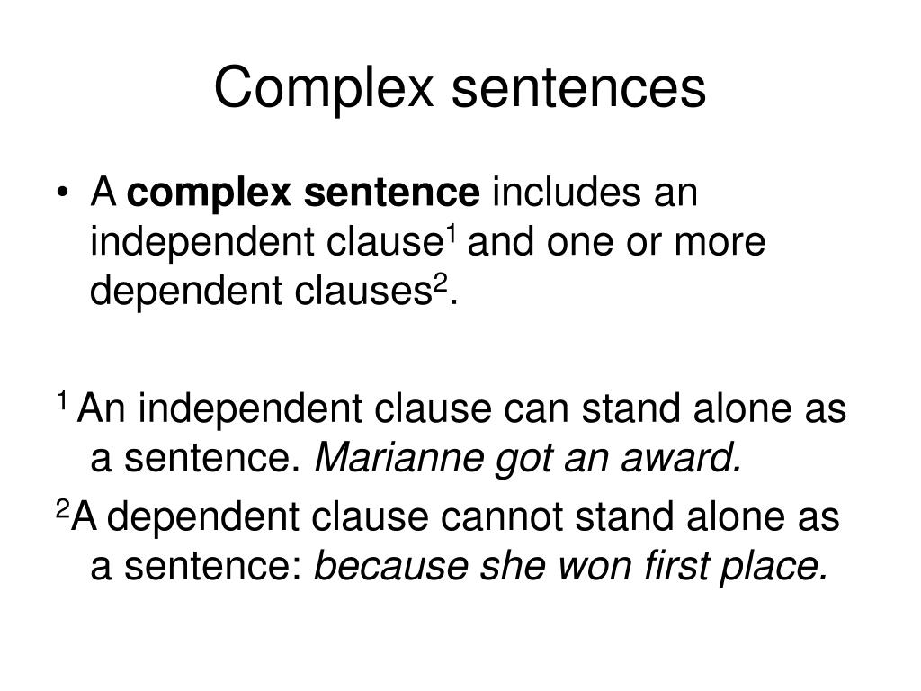 Complex Sentence