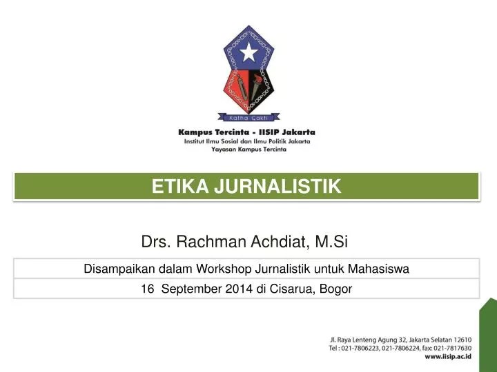PPT ETIKA JURNALISTIK PowerPoint Presentation, free download ID5634893