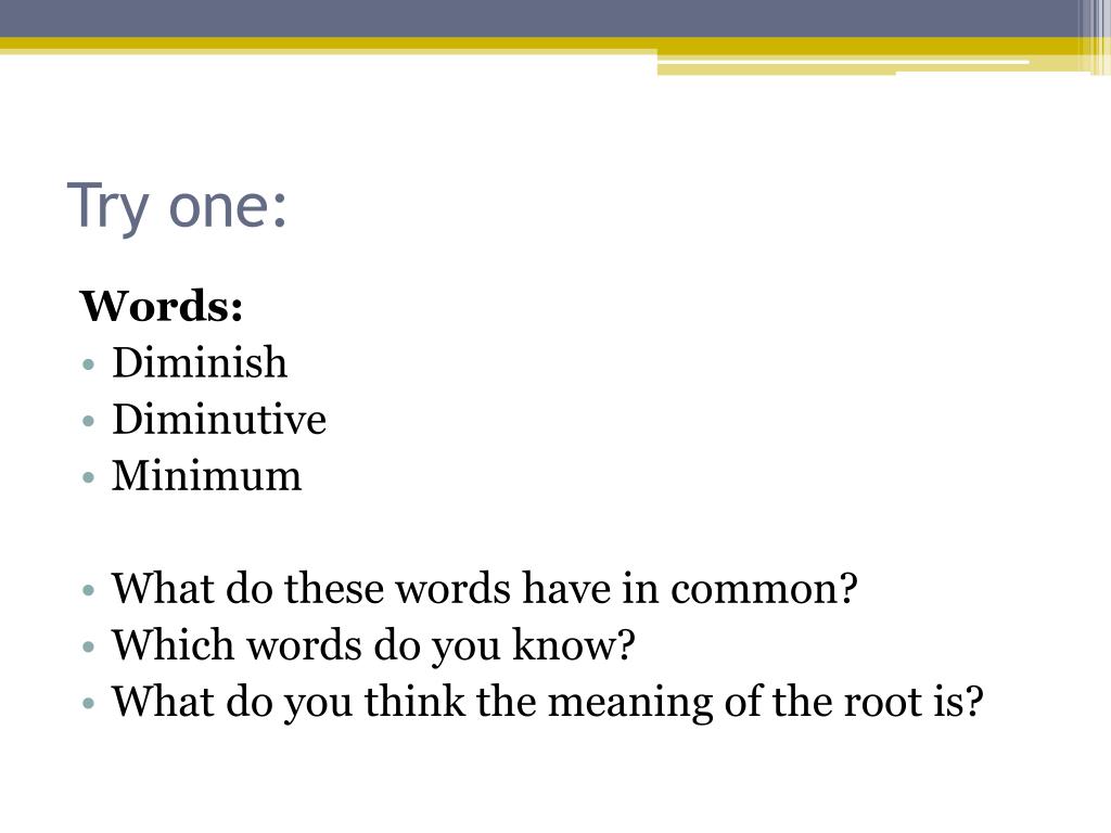 PPT Roots and Affixes PowerPoint Presentation ID5636472