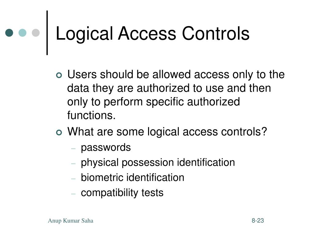 PPT Computer Controls and Security PowerPoint Presentation, free