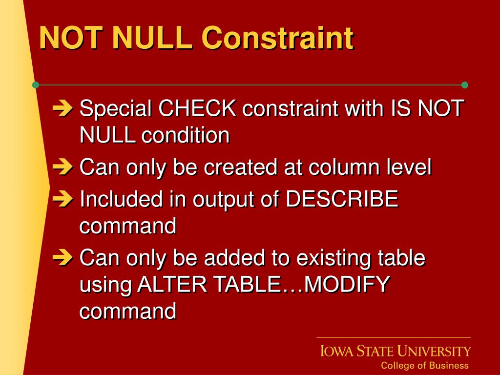 PPT Chapter 9 Constraints PowerPoint Presentation, free download ID5638352