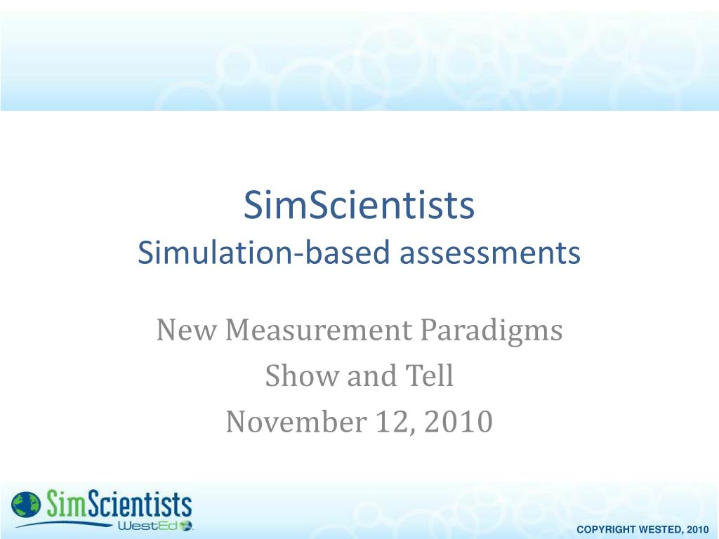 PPT SimScientists Simulationbased assessments PowerPoint Presentation ID5646015