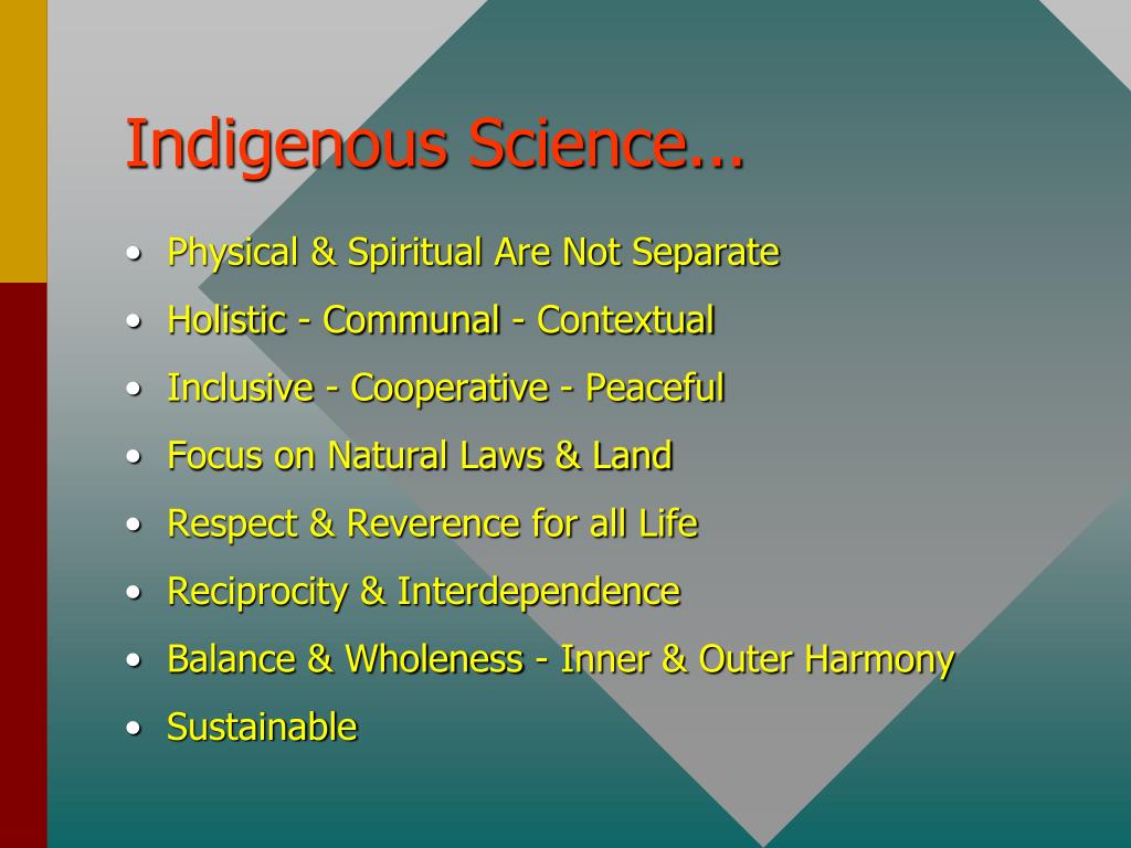 PPT Learning Indigenous Science from Place PowerPoint Presentation
