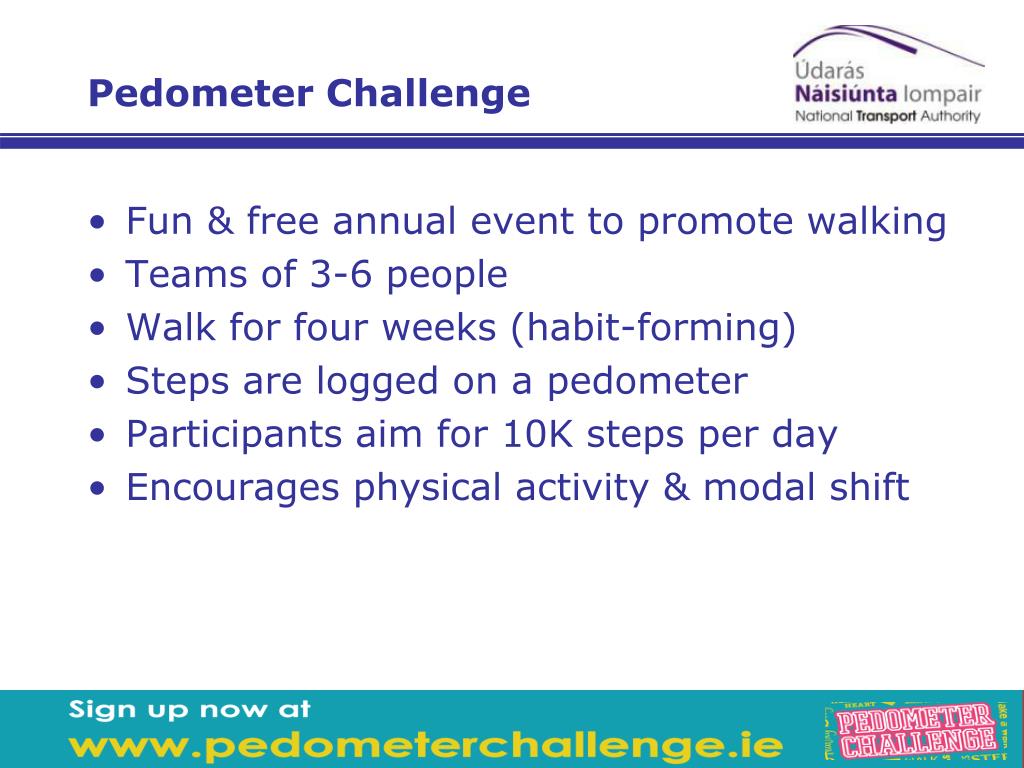 PPT Pedometer Challenge 2014 Partners Information Session PowerPoint