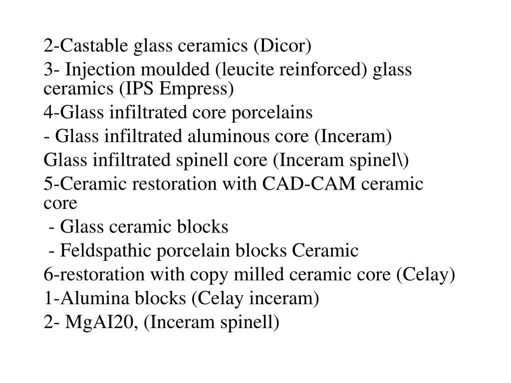 PPT Dental Ceramics PowerPoint Presentation, free download ID5649056