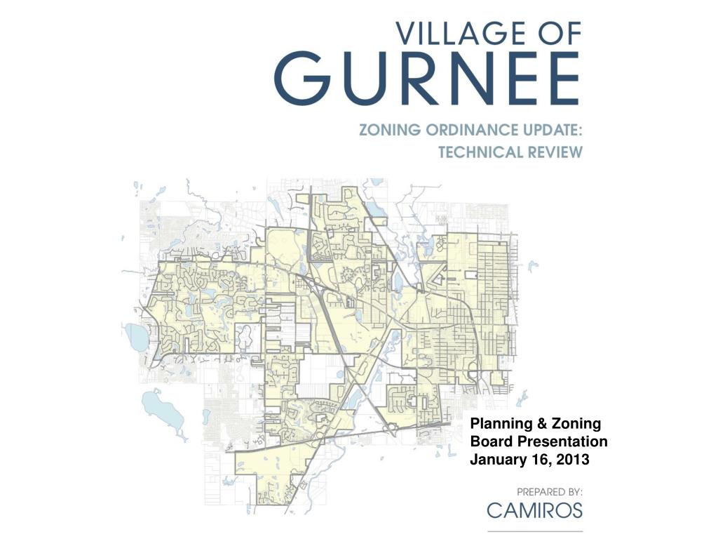 PPT Planning & Zoning Board Presentation January 16, 2013 PowerPoint