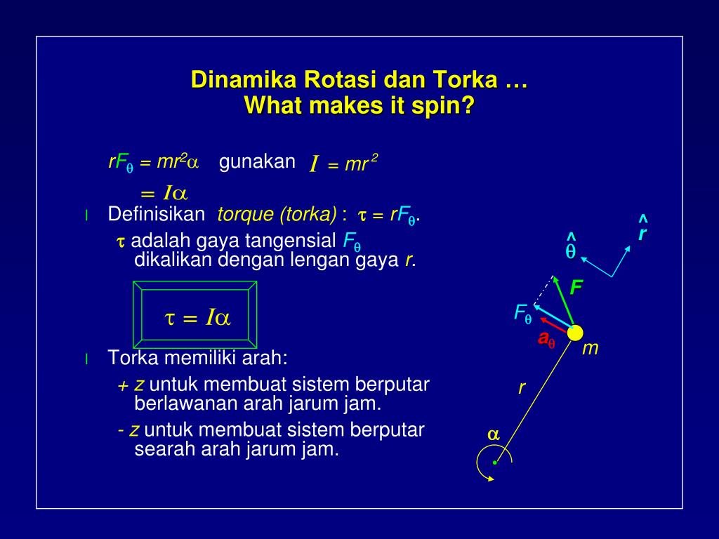 PPT DINAMIKA ROTASI PowerPoint Presentation, free download ID5653787