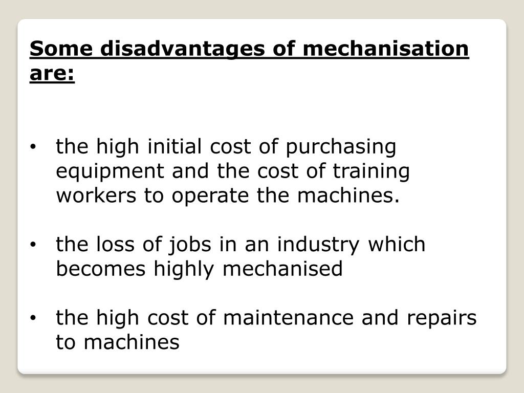 PPT Mechanisation PowerPoint Presentation, free download ID5654121