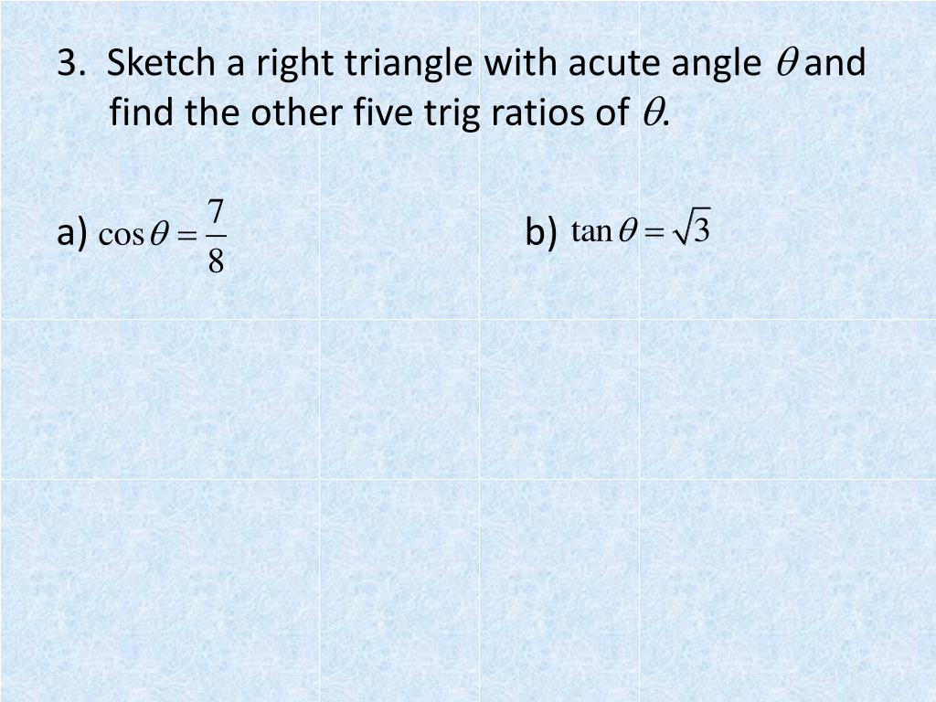 PPT Sec 6.2 Trigonometry of Right Triangles PowerPoint Presentation