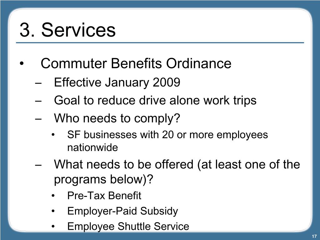 PPT Providing Commute Choices to Employees PowerPoint Presentation