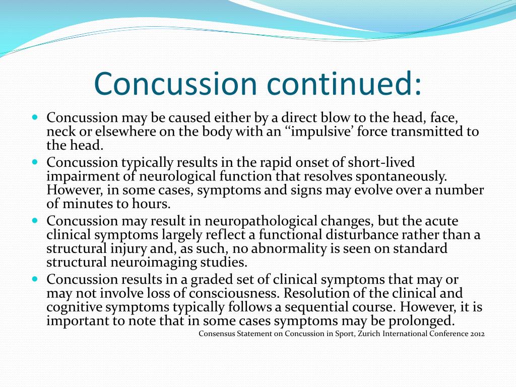 PPT A Speech Pathologist’s Role Post Concussion Another Piece of the
