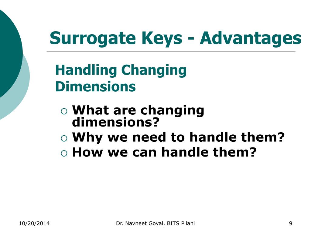 PPT Surrogate Keys & Changing Dimensions PowerPoint Presentation ID