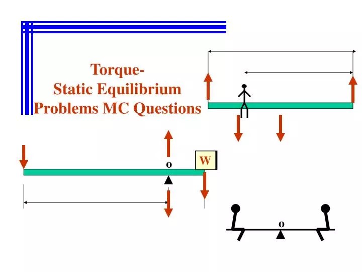 PPT Torque Static Equilibrium Problems MC Questions