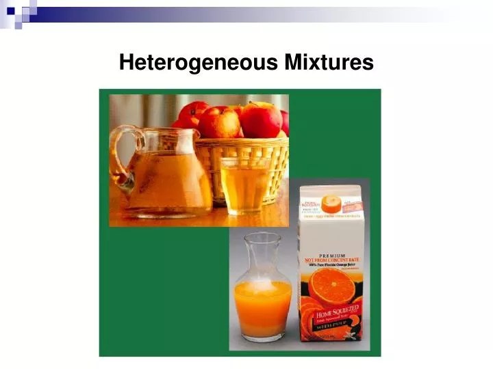 PPT Heterogeneous Mixtures PowerPoint Presentation, free download