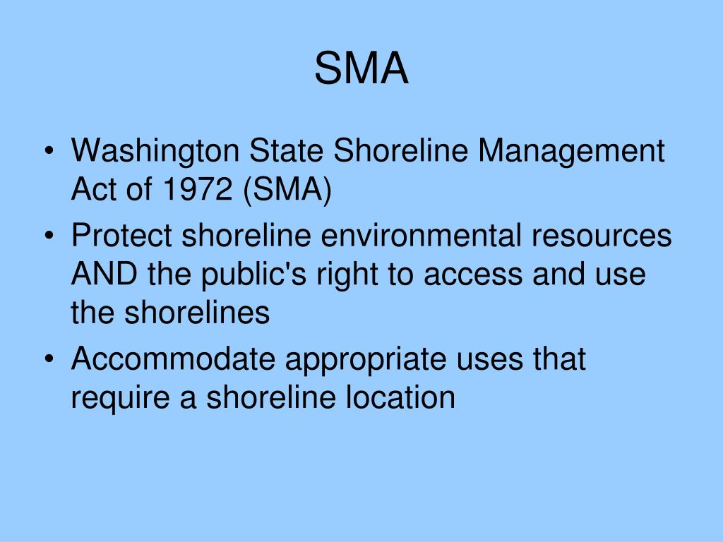 PPT City of SedroWoolley Shoreline Management Program Update
