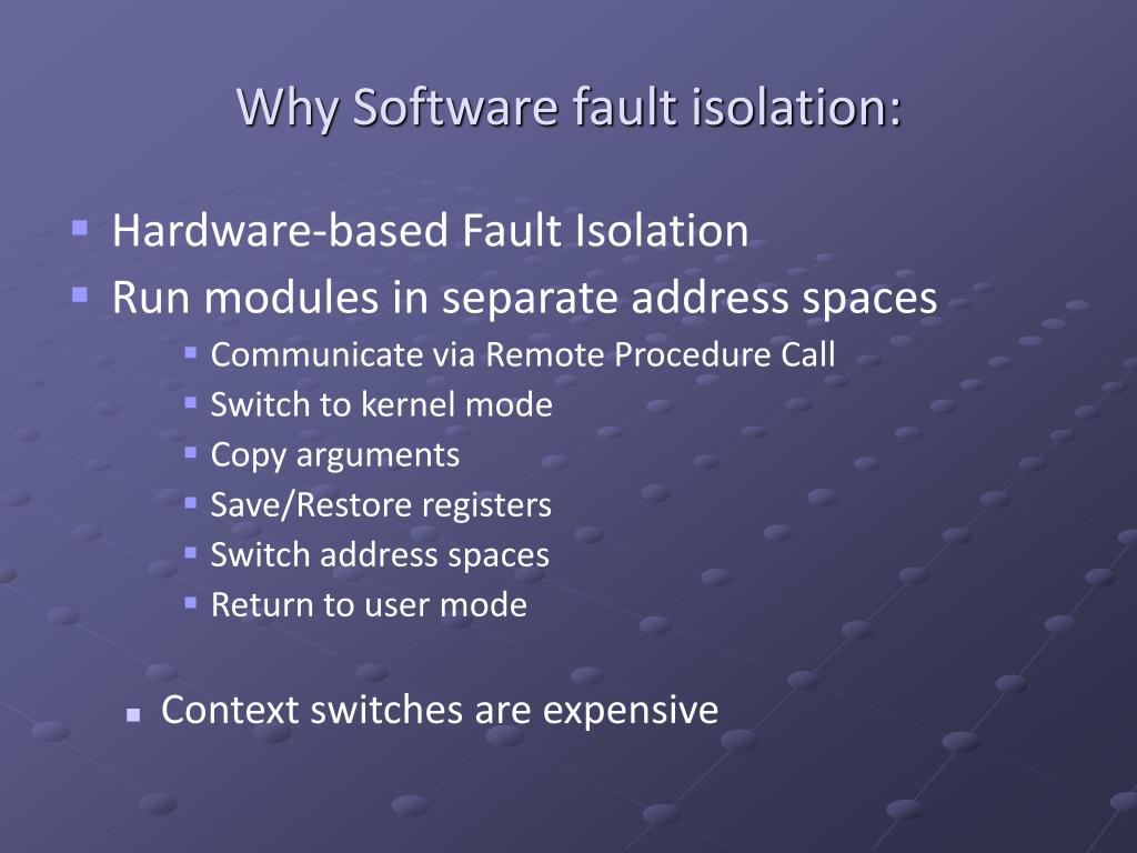 PPT Efficient Software Based Fault Isolation PowerPoint Presentation