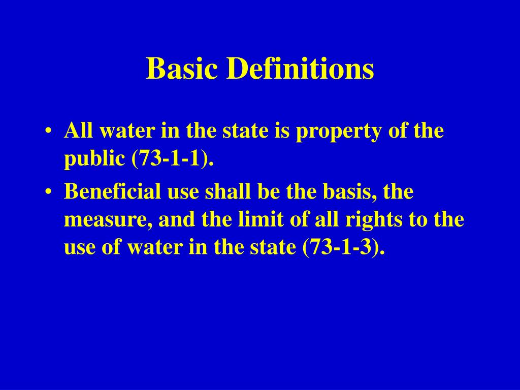 PPT WATER RIGHTS 101 OVERVIEW OF UTAH WATER LAW PowerPoint