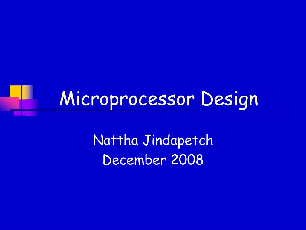 PPT Microprocessor Design PowerPoint Presentation, free download ID