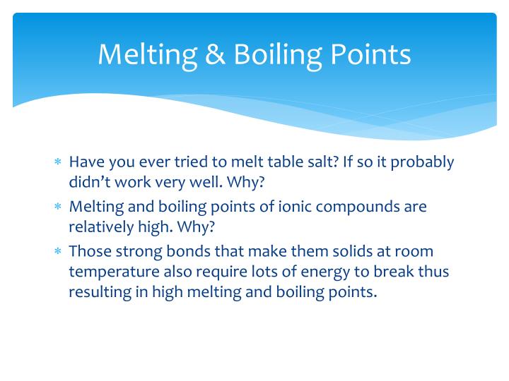 PPT Ionic Bonds and Properties of Ionic Compounds PowerPoint