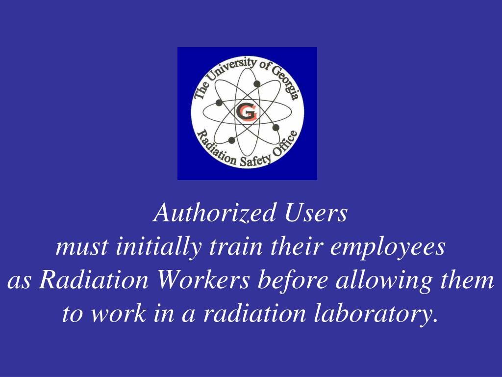 PPT Radiation Safety Training Requirements PowerPoint Presentation